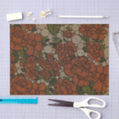 ヴィンテージの花の質の抽象芸術 薄葉紙 (クラフト)