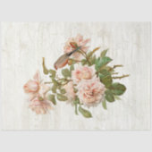 ヴィンテージの花の鳥のデフエマデクページ 薄葉紙 (正面)