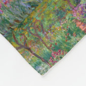 ヴィンテージの花のMonetの庭の有名な芸術家 フリースブランケット (角)