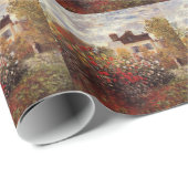 ヴィンテージの花のmonet s庭アルジャントゥーユ太陽 ラッピングペーパー (ロールコーナー)