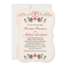 ヴィンテージの花のPineconeのクリスマスの結婚式