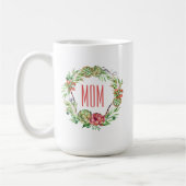 ヴィンテージの花のSucclent |の母の日 コーヒーマグカップ (左)