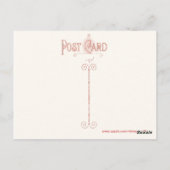 ヴィンテージの花はがき ポストカード (裏面)