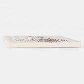 ヴィンテージの花を入れたバスケットかわいらしのバニー ゲストブック (背)