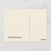 ヴィンテージの花を添えた鳥 ポストカード (裏面)