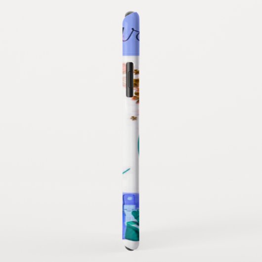 ヴィンテージの花カラフルのドレス Case-Mate iPhoneケース (裏面/右)