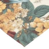 ヴィンテージの花バラ、チューリップ、ユリとデイジー テーブルクロス (アングル)