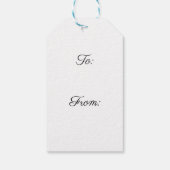 ヴィンテージの花付き婦人 ギフトタグ (裏面)