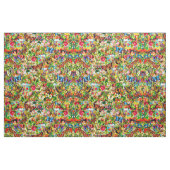 ヴィンテージの花園のカラフルな蝶花柄 ファブリック (ファットクウォーター)