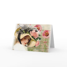 ヴィンテージの花婦人。