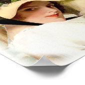 ヴィンテージの花婦人。 ポスター (角)