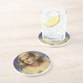 ヴィンテージの花嫁が聖書を持って、宗教的な結婚式 コースター (側面)