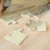 ヴィンテージの花嫁が聖書を持って、宗教的な結婚式 ジグソーパズル (側面)