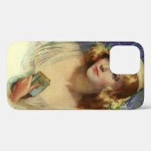 ヴィンテージの花嫁が聖書を持って、宗教的な結婚式 Case-Mate iPhoneケース (裏面 (横))