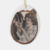 ヴィンテージの花嫁の婚約のオーナメントのギフト セラミックオーナメント (右)