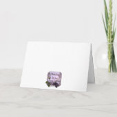 ヴィンテージの花嫁の結婚式のお祝い カード (裏面)