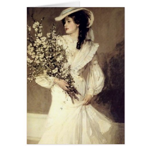 ヴィンテージの花嫁の結婚式の招待状 (正面)