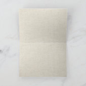 ヴィンテージの花嫁の花嫁の旧式で白い結婚式 カード (内部)