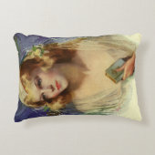 ヴィンテージの花嫁は聖書を持っ結婚て アクセントクッション (正面)