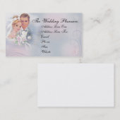 ヴィンテージの花嫁及び新郎の名刺 名刺 (正面/裏面)