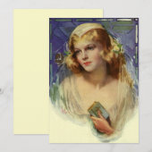 ヴィンテージの花嫁聖書、宗教的な結婚式の招待状 (正面/裏面)