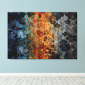 ヴィンテージの花木芸術 キャンバスプリント (インサイチュ (ウッドフロア))