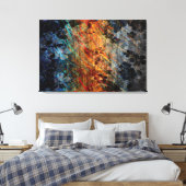 ヴィンテージの花木芸術 キャンバスプリント (インサイチュ (寝室))