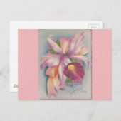 ヴィンテージの花束で回復を オーキッド付き ポストカード (正面/裏面)