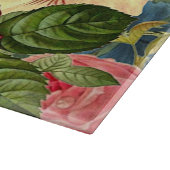 ヴィンテージの花束と蝶 カッティングボード (角)