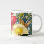 ヴィンテージの花束と蝶 ジャンボコーヒーマグカップ (右)