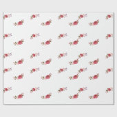 ヴィンテージの花束のクリスマスの休日 ラッピングペーパー (フラット)