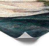 ヴィンテージの花束を持つバラ ポスター (角)