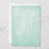 ヴィンテージの花柄および葉の招待状(5x7) 招待状 (裏面)