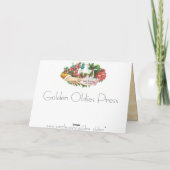 ヴィンテージの花柄のガ カード (裏面)