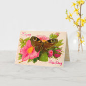 ヴィンテージの花柄のガ カード (黄色い花)