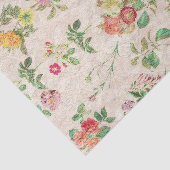 ヴィンテージの花柄のティッシュペーパー 薄葉紙 (詳細)