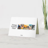 ヴィンテージの花柄のハッピーバースデー カード (裏面)