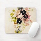 ヴィンテージの花柄のマウスパッド マウスパッド (マウス)