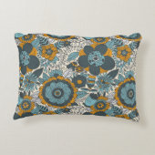 ヴィンテージの花柄パターン アクセントクッション (裏面)