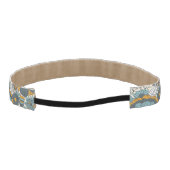 ヴィンテージの花柄パターン アスレチックヘッドバンド (裏面)