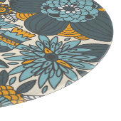 ヴィンテージの花柄パターン カッティングボード (角)