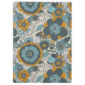 ヴィンテージの花柄パターン クリップボード (裏面)