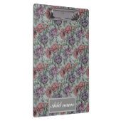 ヴィンテージの花柄パターン クリップボード (右)