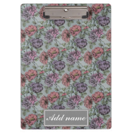 ヴィンテージの花柄パターン クリップボード