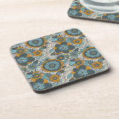 ヴィンテージの花柄パターン コースター (左側)