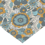 ヴィンテージの花柄パターン ショートテーブルランナー (コーナー)