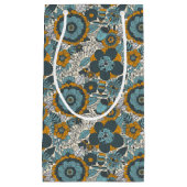 ヴィンテージの花柄パターン スモールペーパーバッグ (正面)