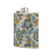 ヴィンテージの花柄パターン フラスク (左)