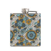 ヴィンテージの花柄パターン フラスク (裏面)