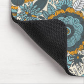 ヴィンテージの花柄パターン マウスパッド (コーナー)